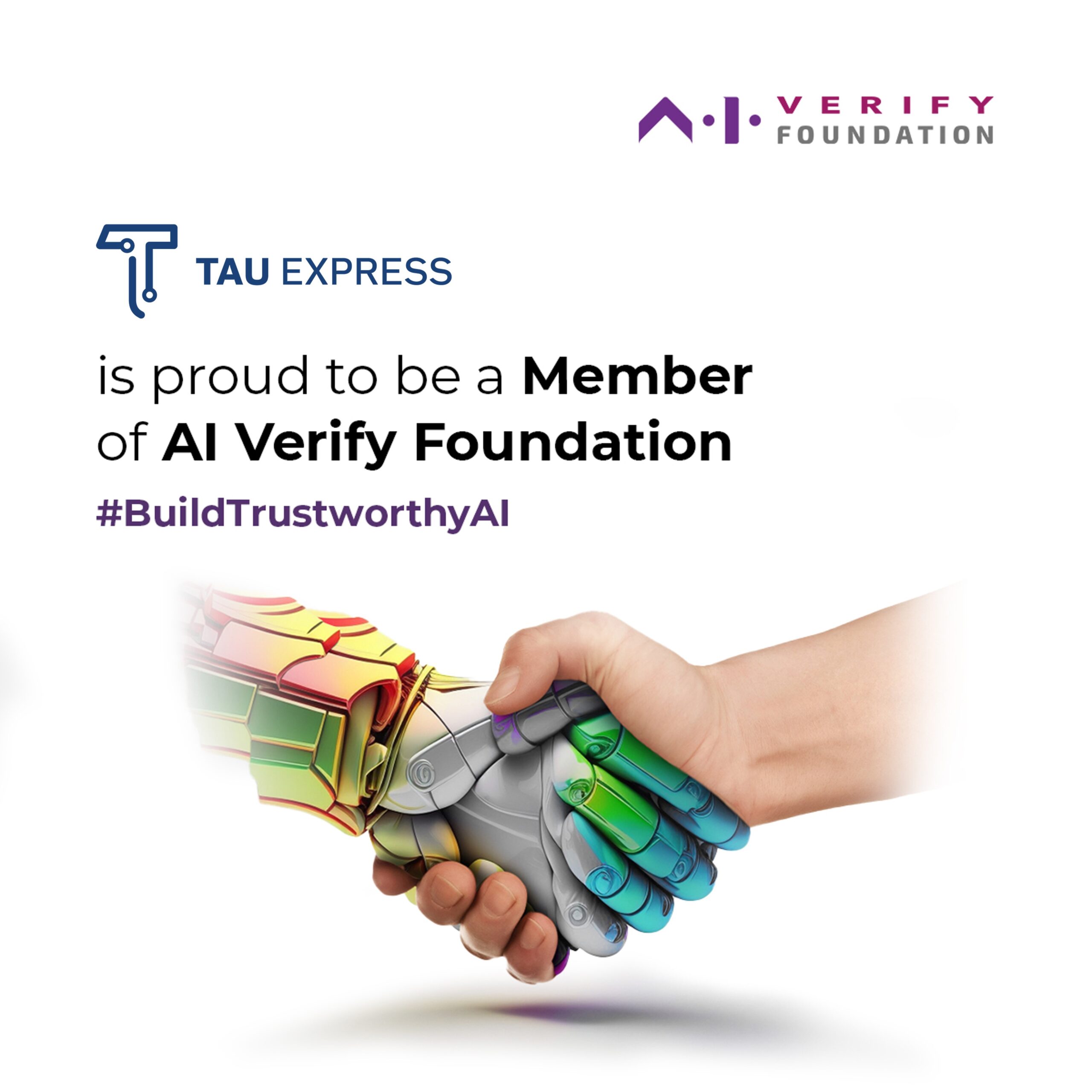 TAU Express joins A.I. Verify Foundation to enable development and deployment of trustworthy AI